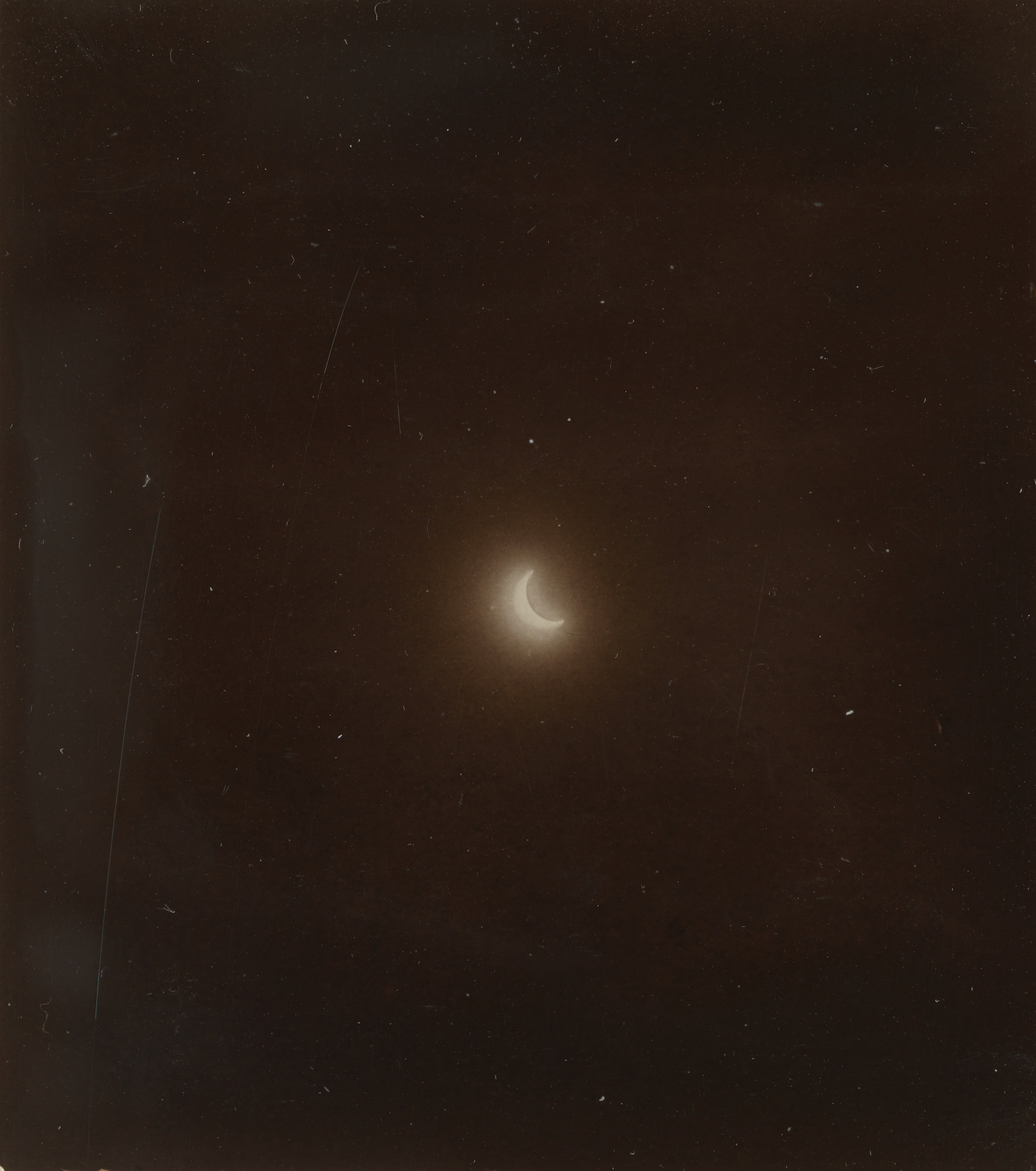 Solar Eclipse in Switzerland on August 30, 1905, photographed by Johann Barbieri. Public Domain